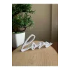 Love Yazılı Fotoğraf Tutucu Çerçeve Beyaz