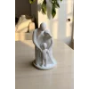 Ebeveynler ve 1 Çocuk Figürü, Aile Figürlü Biblo 10CM ( Dekoratif Anne ve Baba, 1 Çocuk Biblo )