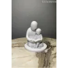 Baba Ve Çocuk Birlikte Kitap Okumak Dekoratif Biblo Baba Sevgisi Figür