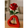 Kalp Vazo Iskandinav Romantik Kalp Vazo ( Çiçek Dahil Değildir )