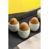 3lü Modern Desenli Yumurtalık Seti Beyaz (Plastik)