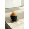 Modern desenli 3lü siyah plastik yumurtalık seti, şık ve kullanışlı.