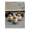 3lü Modern Desenli Yumurtalık Seti Beyaz