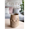 DEKORATİF KIŞ EVİ VAZO 15CM