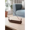 Viking Gemisi Modeli Tütsülük | Dekoratif Plastik Tütsülük | Nordic Tarz Ev Aksesuarı
