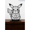Pikachu Modeli Dekoratif Biblo | Masaüstü Ev Oda Dekorasyonu | Pokemon Tablo | Pikachu Wall Art