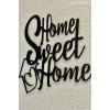 Dekoratif Home Sweet Home Yazısı - Modern Tasarım Duvar Yazısı 20x20cm