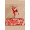 Kırmızı Geyik Kit Card Demonte 3D Yapboz 1 Adet