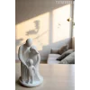 Ebeveynler ve 1 Çocuk Figürü, Aile Figürlü Biblo 10CM ( Dekoratif Anne ve Baba, 1 Çocuk Biblo )