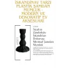 İskandinav Tarzı Plastik Şamdan Mumluk - Modern ve Dekoratif Ev Aksesuarı