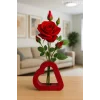 Kalp Vazo Iskandinav Romantik Kalp Vazo ( Çiçek Dahil Değildir )