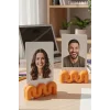 Dalga Formlu Dekoratif Fotoğraf Tutucu, Kart Tutucu, Mini Fotoğraf Tutucu 2 Adet