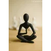Yoga Yapan Iskandinav Tarzı Biblo Heykel Figür Dekor Dekorasyon (10 CM)