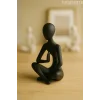Yoga Yapan Iskandinav Tarzı Biblo Heykel Figür Dekor Dekorasyon (10 CM)