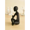 Yoga Yapan Iskandinav Tarzı Biblo Heykel Figür Dekor Dekorasyon (10 CM)