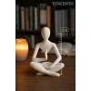 Yoga Yapan Iskandinav Tarzı Biblo Heykel Figür Dekor Dekorasyon (10 CM)