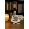Kitap Okuyan İskandinav Tarzı Biblo Heykel Figür Dekor Dekorasyon (10 CM)