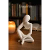 Düşünceli Iskandinav Tarzı Biblo Heykel Figür Dekor Dekorasyon (10 CM)