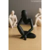 Düşünceli Iskandinav Tarzı Biblo Heykel Figür Dekor Dekorasyon (10 CM)