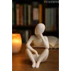 Düşünür İskandinav Tarzı Biblo Heykel Figür Dekor Dekorasyon (10 CM)