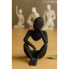Düşünür İskandinav Tarzı Biblo Heykel Figür Dekor Dekorasyon (10 CM)