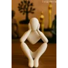 Düşünen İskandinav Tarzı Biblo Heykel Figür Dekor Dekorasyon (10CM)