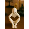 Düşünen İskandinav Tarzı Biblo Heykel Figür Dekor Dekorasyon (10CM)