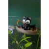 Tekneli Balık Tutan Sevimli Kedi - Akvaryum Dekoratif Aksesuar - Akvaryum Dekoru