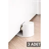 Kapı Altı Stoperi 3lü Set - Dekoratif & Yapışkanlı Taban - Plastik Kapı Tutacağı - Duvar Koruyucu