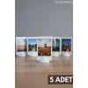 Bulut Şekilli Fotoğraf Tutucu 5’li Set – Dekoratif Plastik Masa Üstü Fotoğraf ve Not Standı