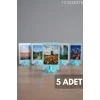 Bulut Şekilli Fotoğraf Tutucu 5’li Set – Dekoratif Plastik Masa Üstü Fotoğraf ve Not Standı