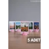 Bulut Şekilli Fotoğraf Tutucu 5’li Set – Dekoratif Plastik Masa Üstü Fotoğraf ve Not Standı