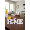 Home Yazılı Dekoratif Biblo Ve Masaüstü Dekor Home Yazısı Dekoratif Ev Süsü (Plastik)