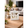 Dekoratif Ev Şeklinde Home Yazısı Home Yazılı Dekoratif Biblo Ve Masaüstü Dekor (Plastik)