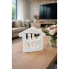 Dekoratif Ev Şeklinde Home Yazısı Home Yazılı Dekoratif Biblo Ve Masaüstü Dekor (Plastik)