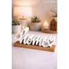 Home Yazısı Hediyelik Ev Dekoru Home Yazılı Dekoratif Biblo Ve Masaüstü Dekor(Plastik)
