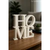 Home Yazılı Dekoratif Biblo Ve Masaüstü Dekor Home Yazısı Dekoratif Ev Süsü ((Plastik))