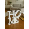 Home Yazılı Dekoratif Biblo Ve Masaüstü Dekor Home Yazısı Dekoratif Ev Süsü ((Plastik))