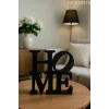 Home Yazılı Dekoratif Biblo Ve Masaüstü Dekor Home Yazısı Dekoratif Ev Süsü ((Plastik))