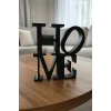 Home Yazılı Dekoratif Biblo Ve Masaüstü Dekor Home Yazısı Dekoratif Ev Süsü ((Plastik))