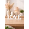 Love Yazılı Dekoratif Biblo Ve Masaüstü Dekor Love Yazısı Dekoratif Ev Süsü (Plastik)