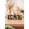 Love Yazılı Dekoratif Biblo Ve Masaüstü Dekor Love Yazısı Dekoratif Ev Süsü (Plastik)