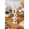 Dekoratif Love Yazısı Masa Üstü Love Yazılı Dekoratif Biblo Ve Masaüstü Dekor (Plastik)