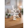 Dekoratif Love Yazısı Masa Üstü Love Yazılı Dekoratif Biblo Ve Masaüstü Dekor (Plastik)