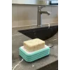 Katı Sabunluk Plastik Banyo Sabunluğu Lavabo İçin Pratik Sabunluk - Mutfak Süngerliği - Süngerlik