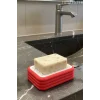 Katı Sabunluk Plastik Banyo Sabunluğu Lavabo İçin Pratik Sabunluk - Mutfak Süngerliği - Süngerlik