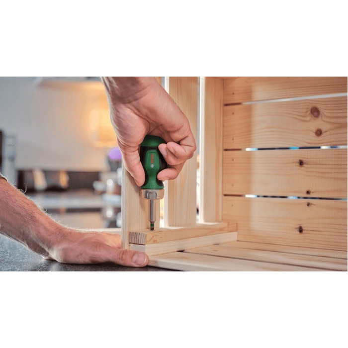 Cırcırlı Tornavida Değiştirilebilir 6 Uçlu