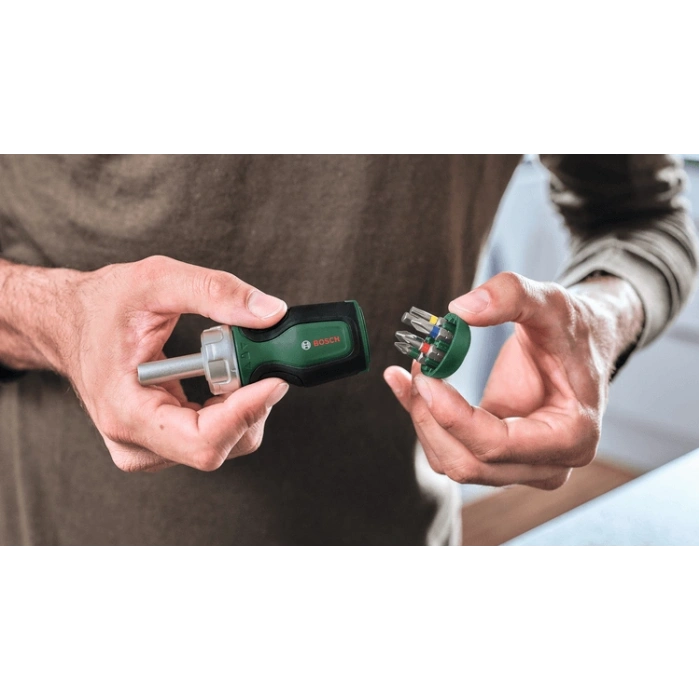 Cırcırlı Tornavida Değiştirilebilir 6 Uçlu