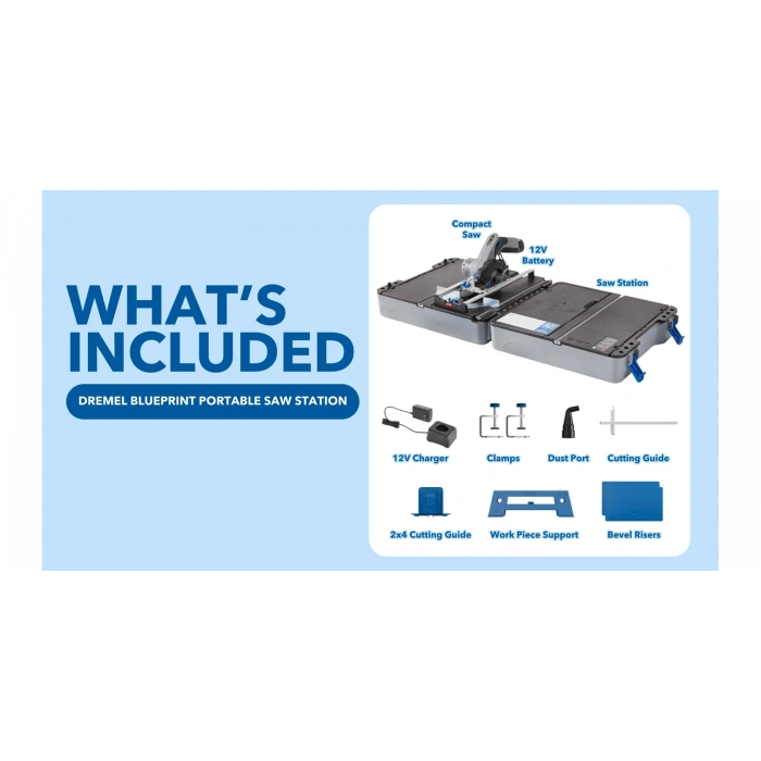 Dremel CS12V-S1C Taşınabilir Tezgah Testere