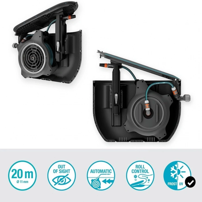 Gardena 18650-20 Yeraltı Geri Çekilebilir Otomatik Hortum Sarma Kutusu 20M